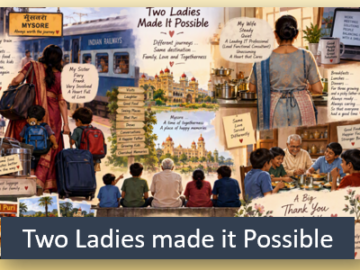 Two Ladies Made it Possible Two Ladies made it possible.